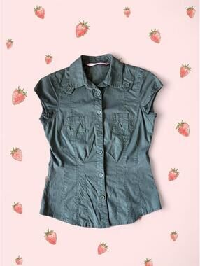 Digital Clothing kaki button up shirt